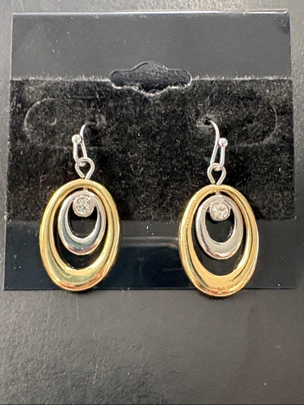 Lia Sophia Foolproof Gold/Silver tone Hoop Earrings